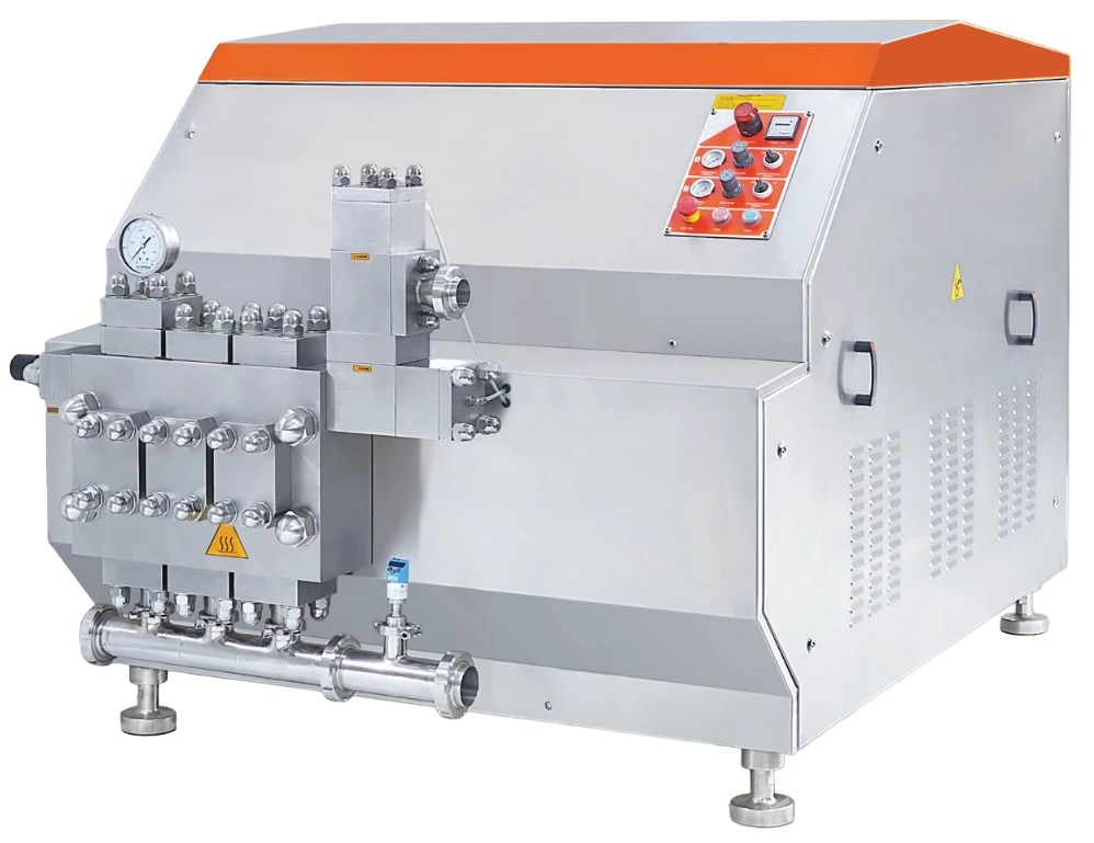 Homogeneizadores Industriales de Alta Presión Serie HM — Cabezal Monoblock de acero forjado